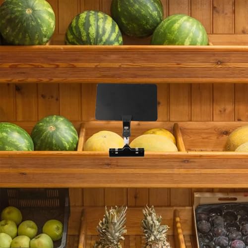 Juego de 8 carteles de pizarra con clip para etiquetado de tiendas minoristas y exhibidores de descuento, para mini tienda y presentación de productos de mercado - imagen 5