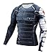 Cosfunmax Winter Soldier Shirt Super Hero Compression Sports Shirt Men's Long Sleeve Fitness Tee Gym T-Shirt L