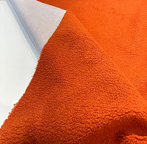 Luxurious Boucle Upholstery Fabric in Vibrant Orange Persimmon - Premium Quality by The Yard 6 Luxurious Boucle Upholstery Fabric in Vibrant Orange Persimmon - Premium Quality by The Yard - Image 5