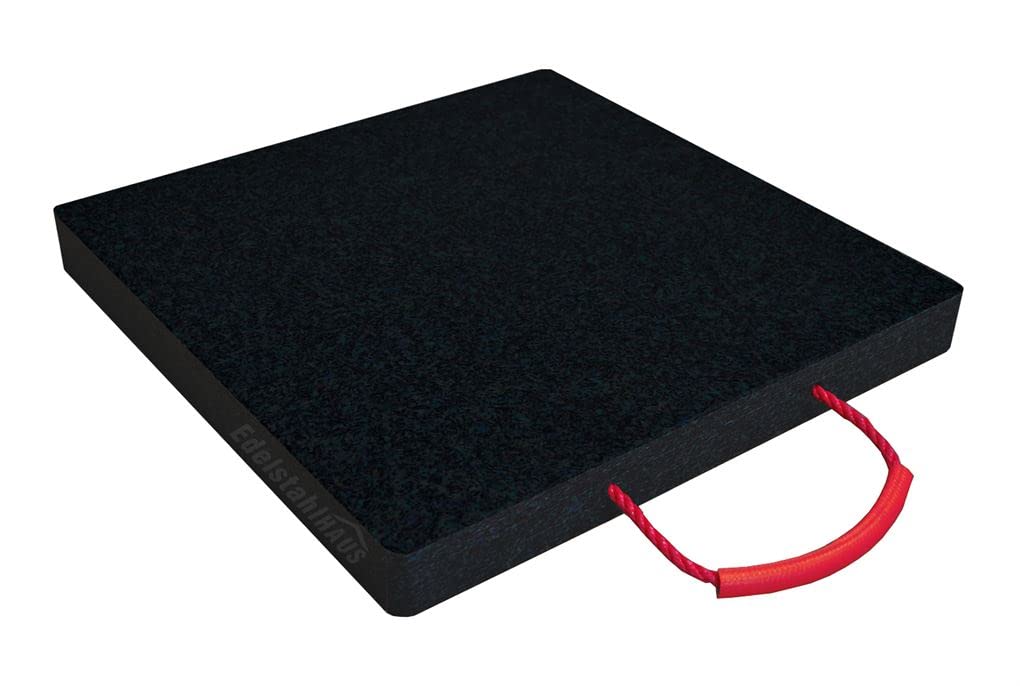 4 Stück Abstützplatten Schwarz 300x300x30mm, 7t, Unterlegplatten, Kranplatten, Kranabstützplatten, LuxTek