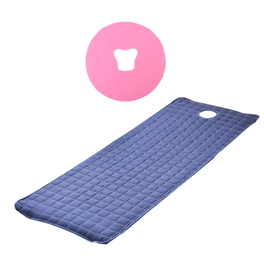 CALANDIS™ Beauty Salon Massage Bed Mattress Sheet Blue & Pink Face Rest Cradle Cover | Bedding-image-36