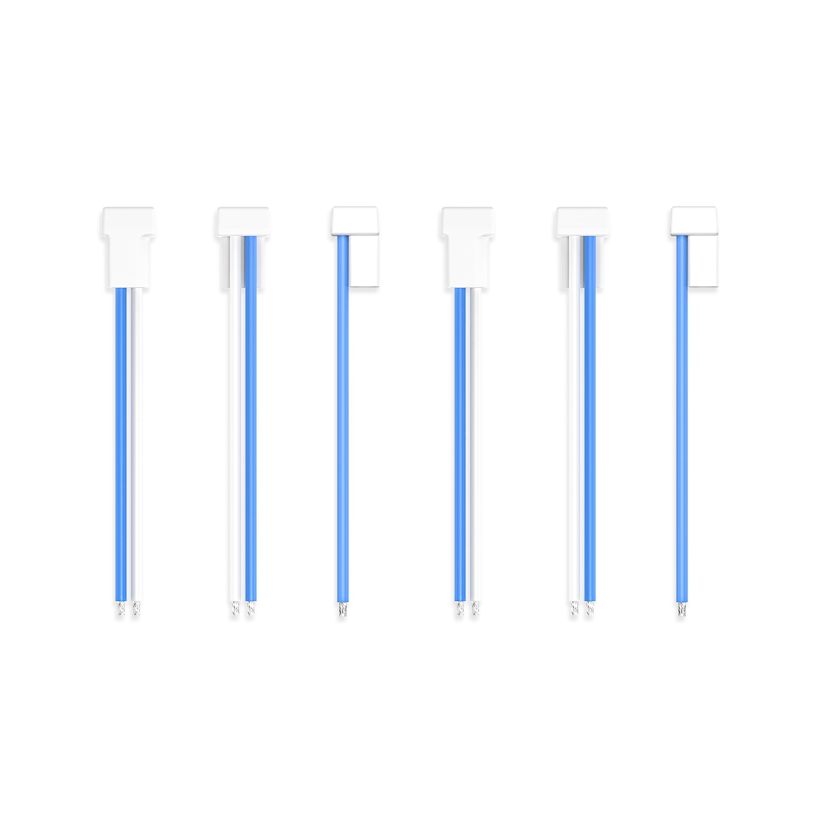BETAFPV 6pcs BT2.0 U Cable Pigtail with 40mm 22AWG Male Connector, 180° U-Shaped, Ultra Light Cable for 1S FPV Micro Whoop Drone Quadcopters like Cetus Meteor Series Drones with BT2.0 Connector