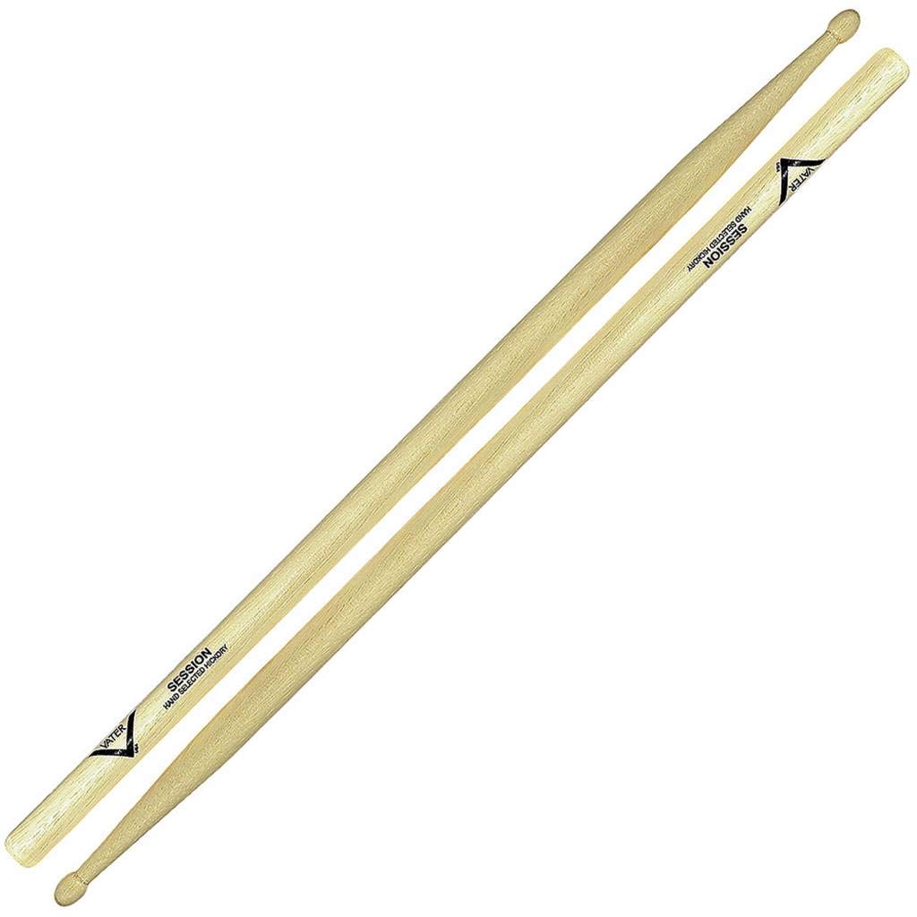 Vater - Session (Wood Tip) American Hickory Drumsticks - VHSEW, Natural, SXXL - Image 2