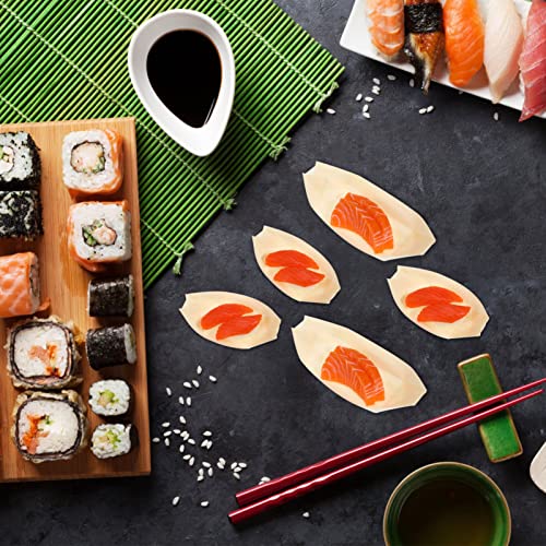 Platos de madera tipo barco sushi x100 miniatura 6