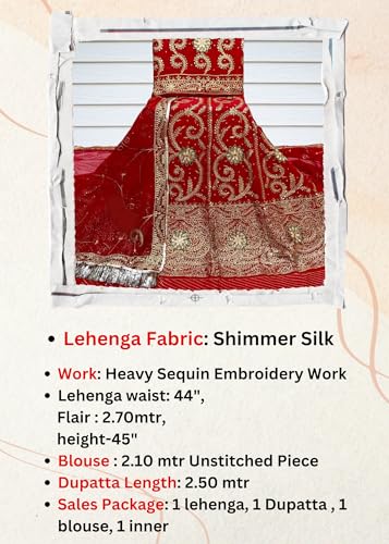 Image of Heavy Embroidery Work Semi Stitched Shimmer Silk Rajputi Poshak For Women Rajasthani Lehenga Choli