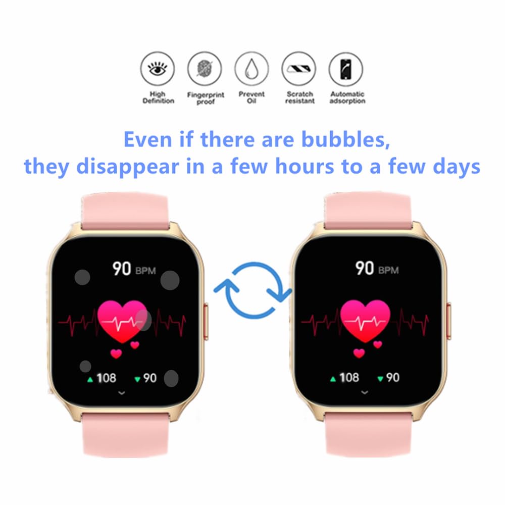 Yoomigle 6 Pezzi Pellicola Protettiva Compatibile con ZOSKVEE P95 2,0 Smartwatch Proteggi Schermo Protezione Film Compatibile con Popglory P95 2, 01 Pollici Orologi TPU Flessible Screen Protector