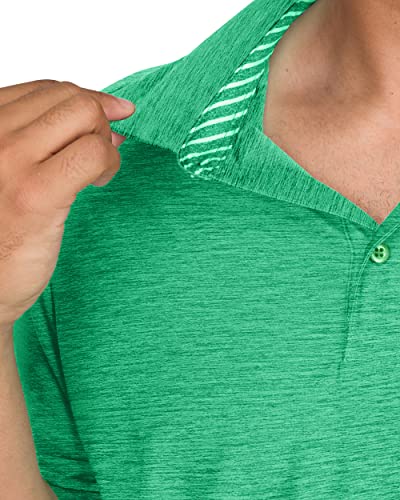Image of Three Sixty Six Golf Shirts for Men - Dry Fit Short-Sleeve Polo, Athletic Casual Collared T-Shirt