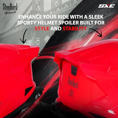 Image of Steelbird SBH 61 SXE Pinlock ISI and Dot Certified Full Face Helmet for Men and with Inner Silver Sunshield