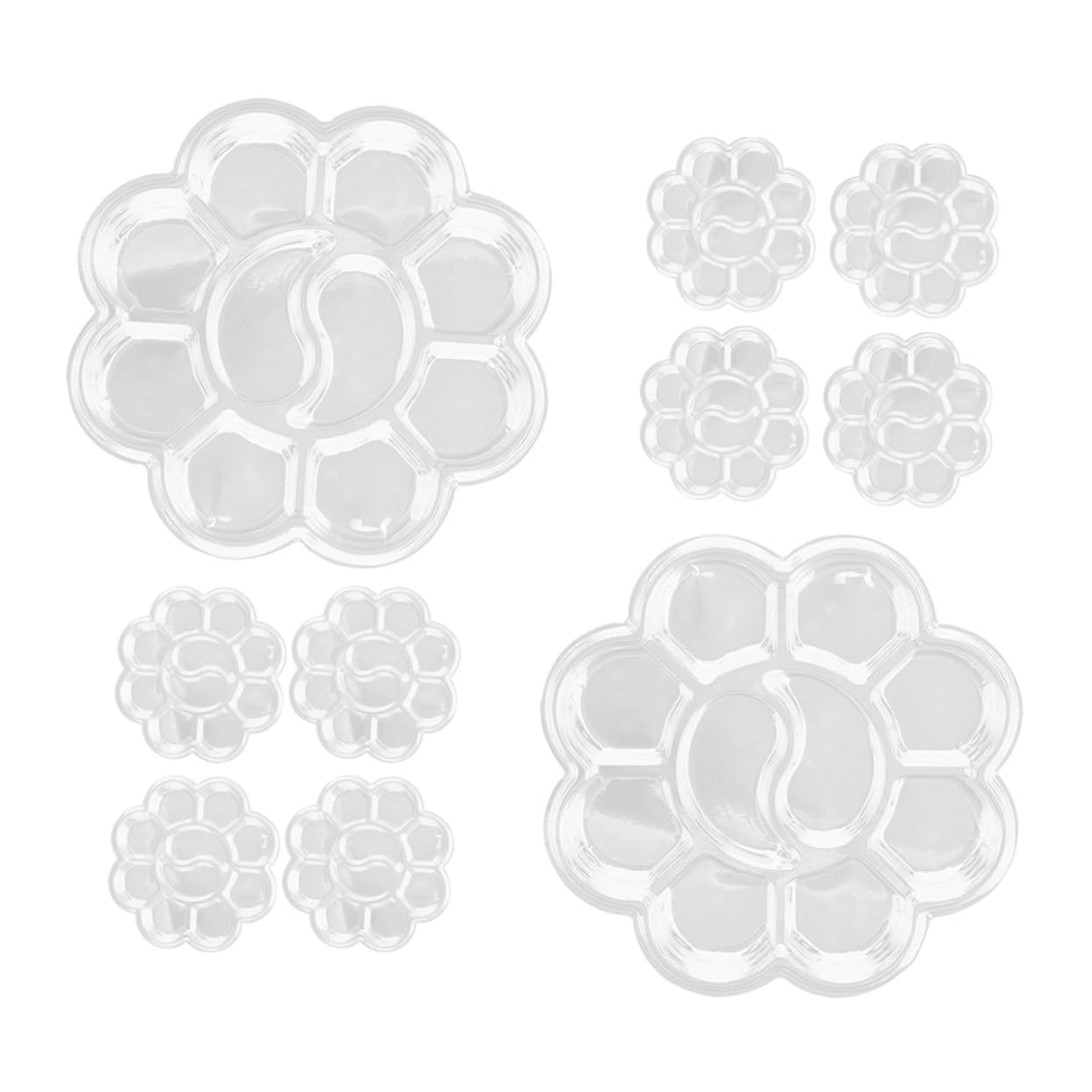 ARTIBETTER 20Pcs Watercolor Palette Tray Durable Paint Mixing Trays for Artists Students Easy to Use Color Mixing Lightweight Compact Design for Arts Crafts