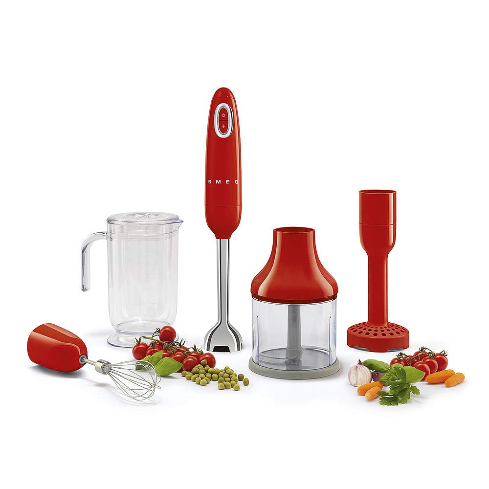 Smeg HBF02RDUK, 50's Retro Style Aesthetic Hand Blender with