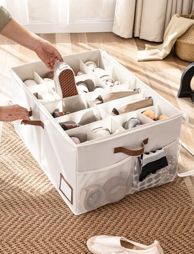 StorageWorks Shoe Organizer for Closet, Shoe Storage with Side Mesh Pocket - image 4