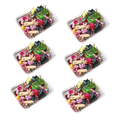 Ramo de flores secas prensadas para artesanía miniatura 1