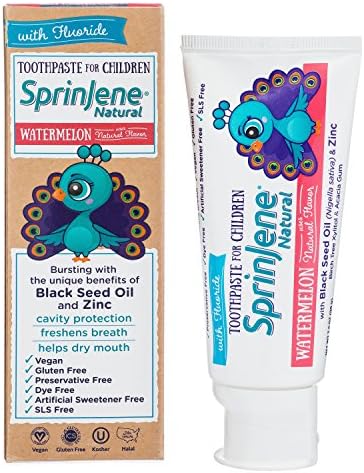 Sprinjene Watermelon Kids Toothpaste with Fluoride for Cavity Protection