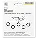 Karcher 2.880-990.0 Lot de 5 joints toriques de rechange pour pistolet à air