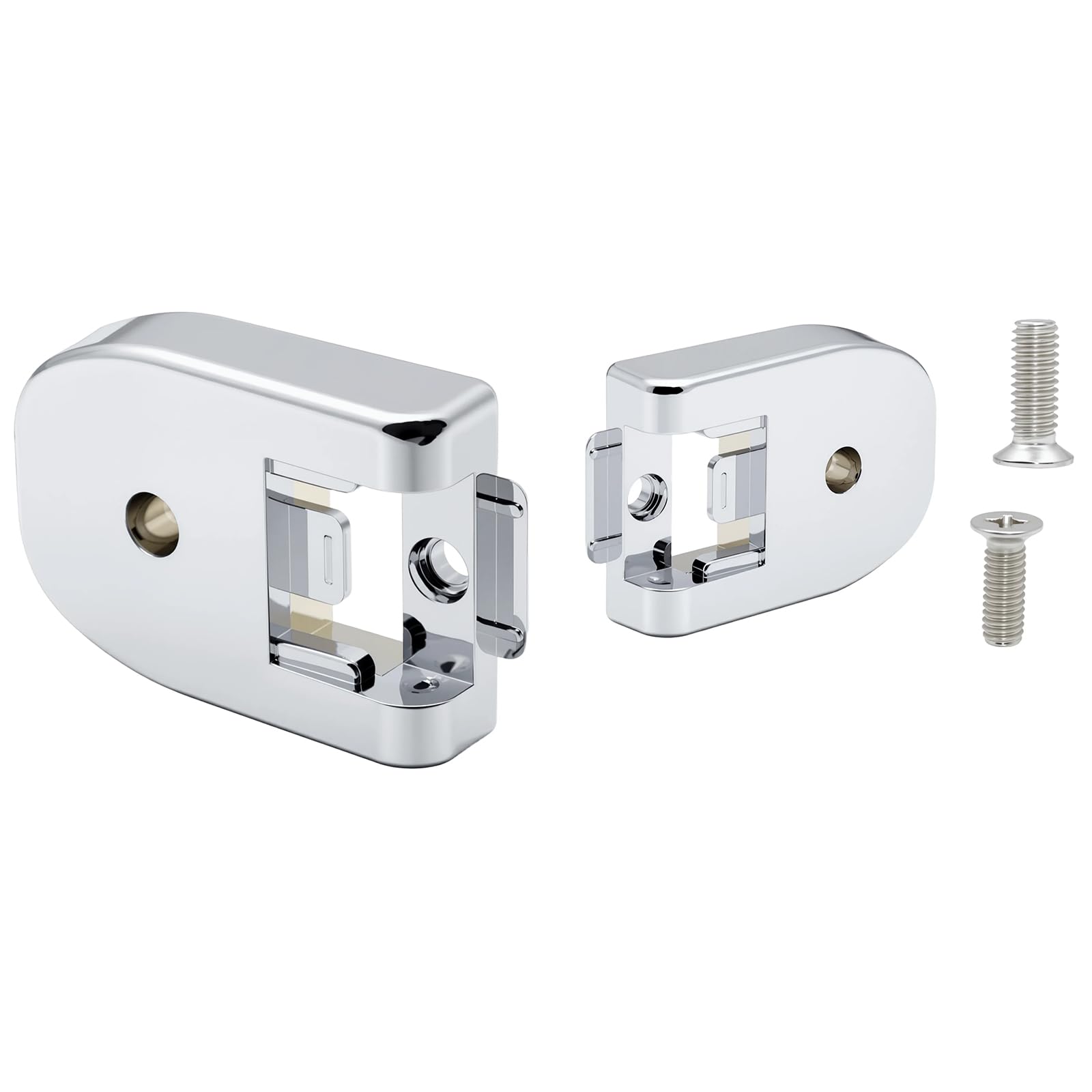 2 maniglie per porta del frigorifero con 4 viti