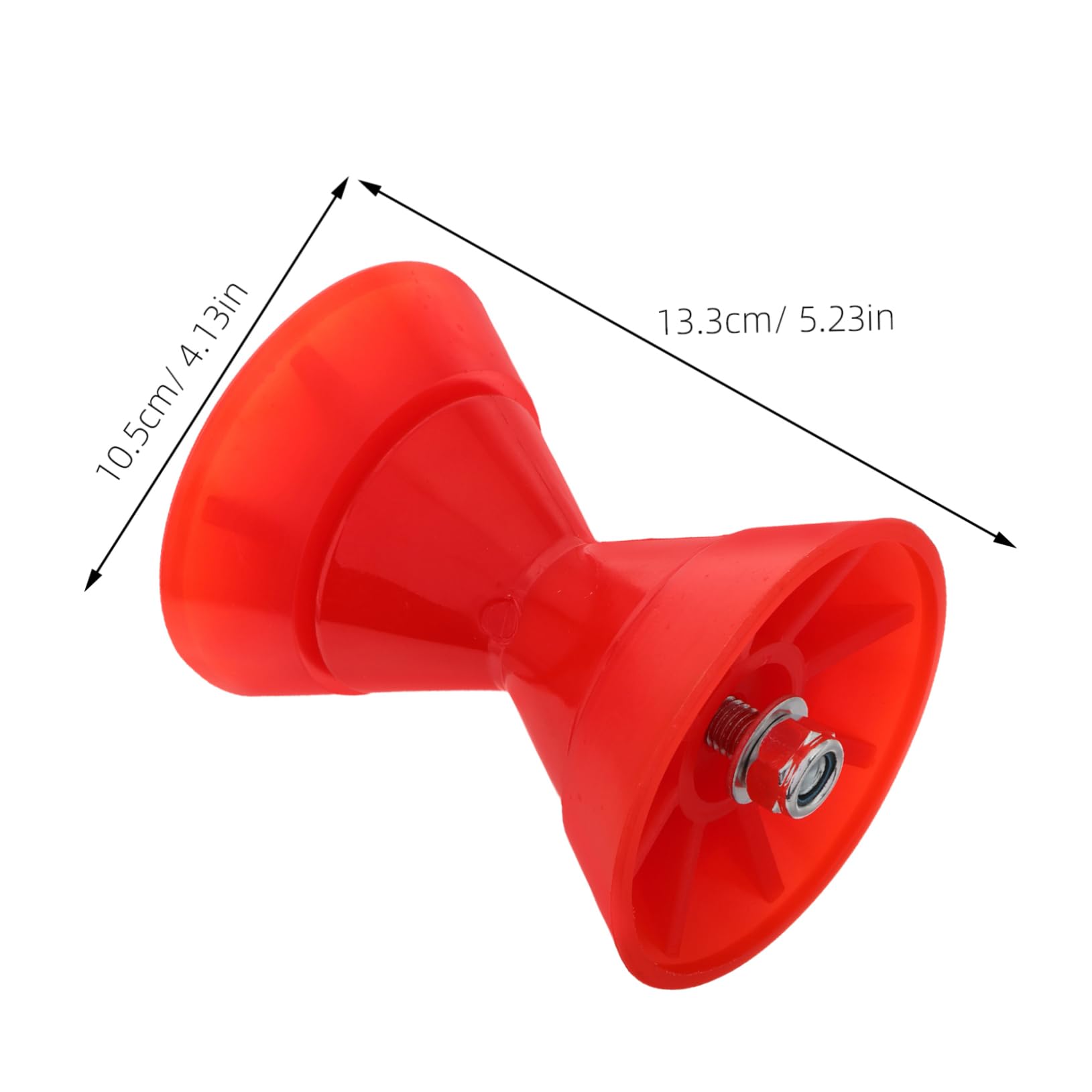 Mipcase Heavy Duty Boat Roller for Trailer Red Bow Stop for Secure Support Easy Handling and Aesthetic Appeal Durable Trailer Accessory for Use