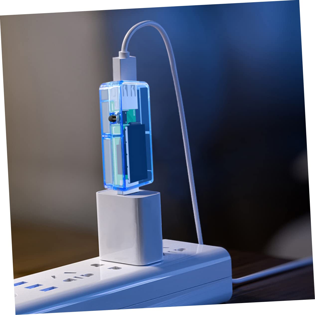 SHINEOFI 3 Stück USB Tester Digitaler Spannungs und Strommessgerät mit LCD Display Tragbarer USB Tester für Ladegeräte Powerbanks und Computeranschlüsse Präzise Messung von Temperatur und