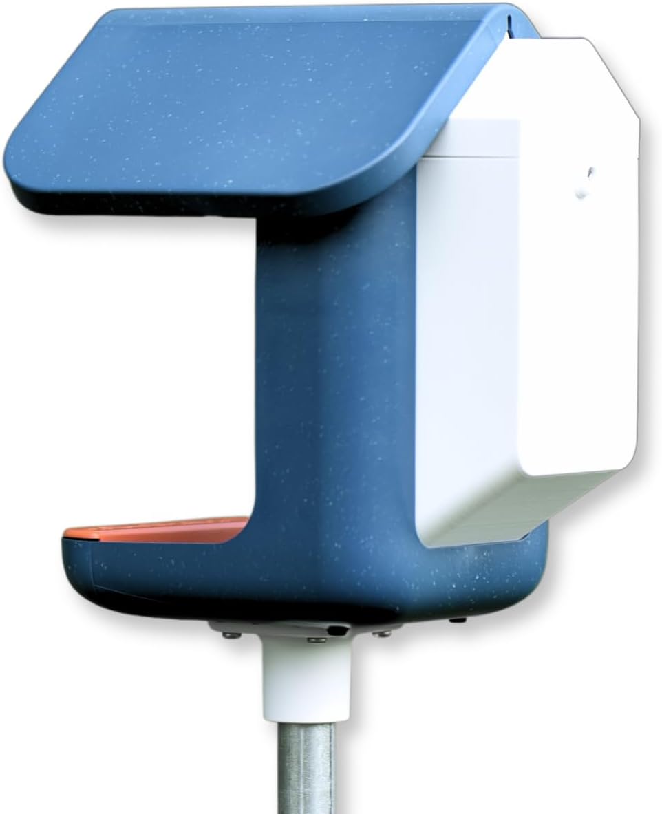 Generic Large Seed Hopper Extender Accessory for Bird Buddy Smart Feeder (White)