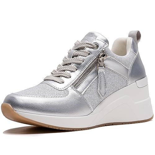 Image of High Heel Wedge Sneakers for Women