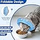 flintronic Halskrause Katze, Einstellbarer Halskrause Katze Halsband, Anti Biss Safety Einstellbarer Schützender Kragen, Halskrause Katzen Soft für Welpen, Kleine Hunde und Katzen (Blau, XS)