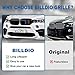BILLDIO F15 Grill Double Slats Gloss Black Color Compatible with 2014-2018 X5 F15 X6 F16 ABS Color Gloss Black Kidney Grille