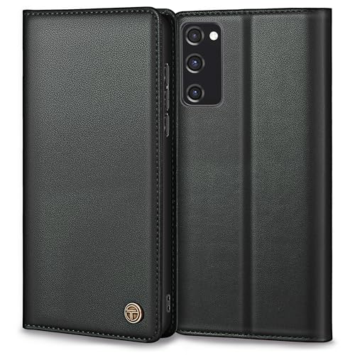 Thorhülle Handyhülle für Samsung Galaxy S20 FE Hülle Premium Lederhülle Mit Kartenfach Standfunktion Klappbar Flip Case Schutzhülle in Schwarz