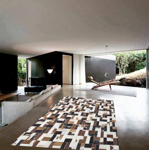 Vip Leather Nueva Alfombra de Piel de Vaca Patchwork. Diseno Exclusivo