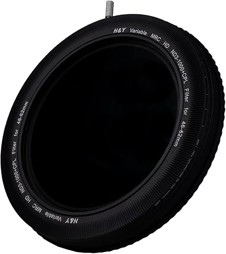 Miniatura 7 de H&Y RevoRing - Filtro de densidad neutra variable ND3-ND1000 y CPL con adaptador variable de 1.811-2.441 in