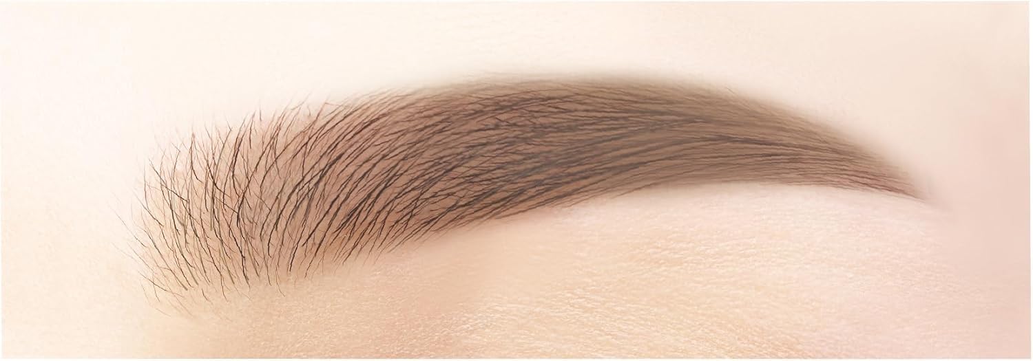 NEW BORN Perfect Eyebrow 04 Greige Brown – Lápiz de cejas con polvo y cepillo – Tono gris marrón natural – Maquillaje de cejas 3 en 1 – Fabricado en Japón