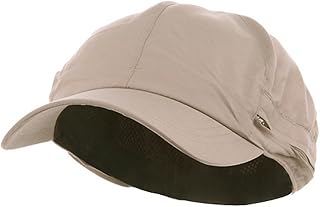MG Zippered Flap Caps-Khaki OSFM