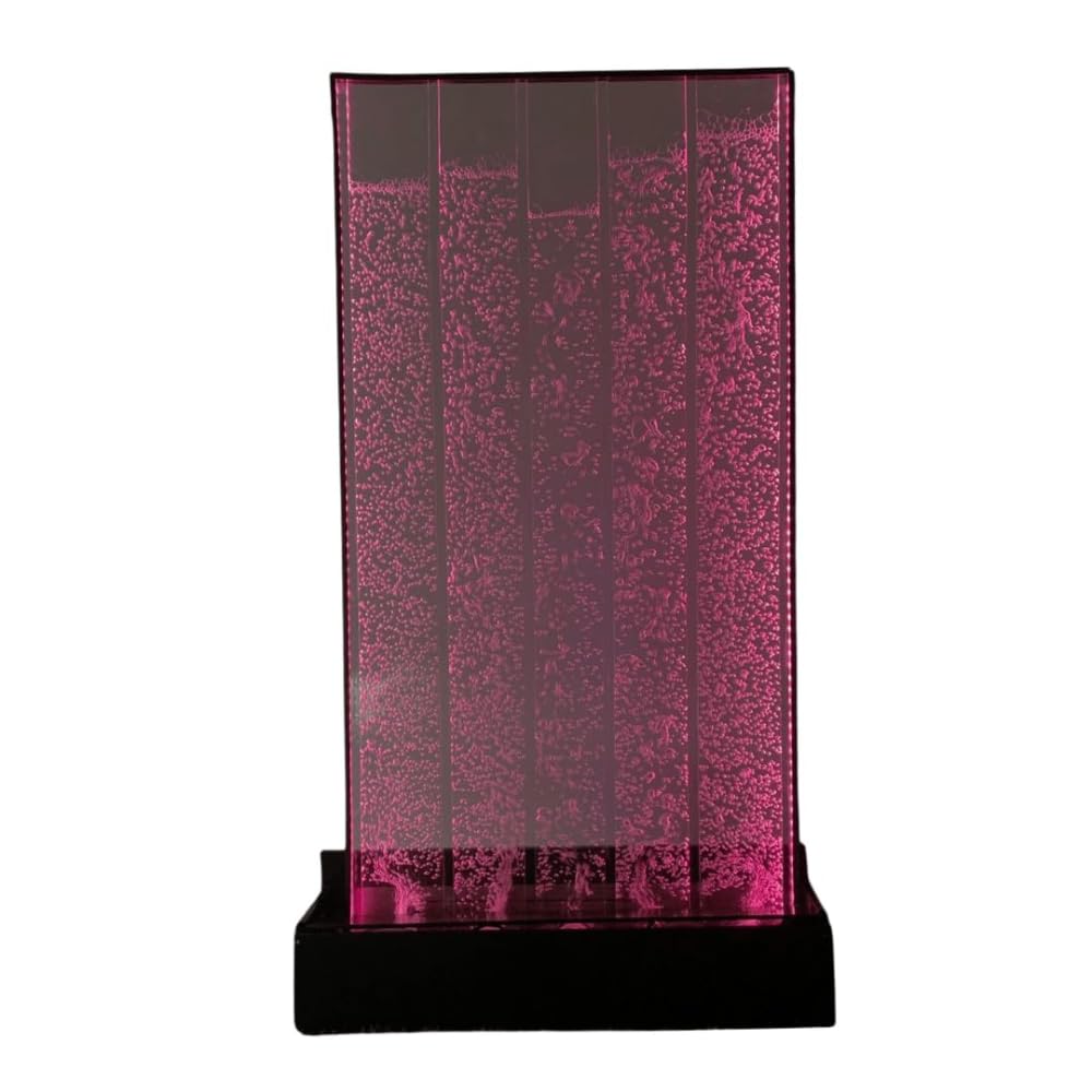 Jaffri Creations 4x2 ft Acrylic Bubble Wall Fountain | Corded Electric Indoor Waterfall Panel & Room Divider Partition | 16-Color RGB LED | No Battery Required-image-3
