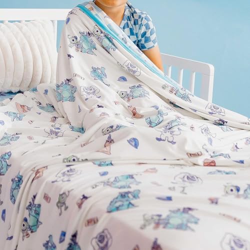 Image of Copper Pearl Jumbo 3-Layer Baby Blanket: Soft Baby Quilts for Boys and Girls | Breathable, Cozy, Toddler Blanket | Baby Quilt for Newborns | 60x72 Premium Material | Monsters Inc Medley