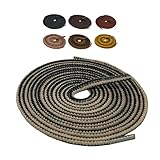 [アクティカ] ワークブーツ シューズ トレッキングシューズ シュレース 靴ひも 日本製 ワークシューレース メンズ 黒/ベージュ 140cm(黒/ベージュ)