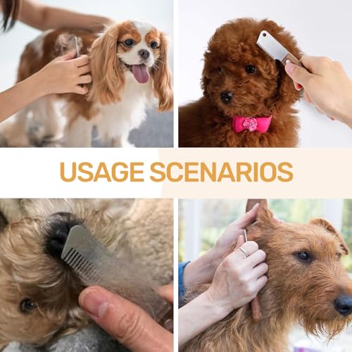 Trimmmesser Set für Hunde & Katzen – 2-teiliges Fellpflege Werkzeug mit Feiner & Grober Zahnung – Entfernt Unterwolle effektiv – Für Langhaar & Kurzhaar – Mit ergonomischem Holzgriff