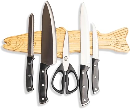16" Heavy-Duty Mangetic Knife Rack Holder for Kitchen, Wall, Refrigerator