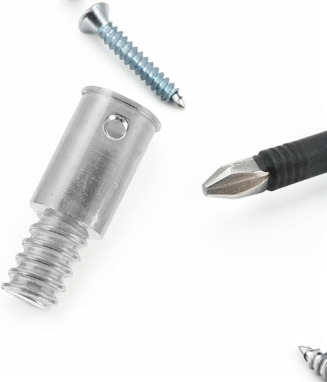 Ipetboom Broom Handle Threaded End Replacement American Thread Push Broom Handle Threaded Tip 2 Pcs Threaded End Adapter for Metal Extension Pole Household and Commercial Cleaning