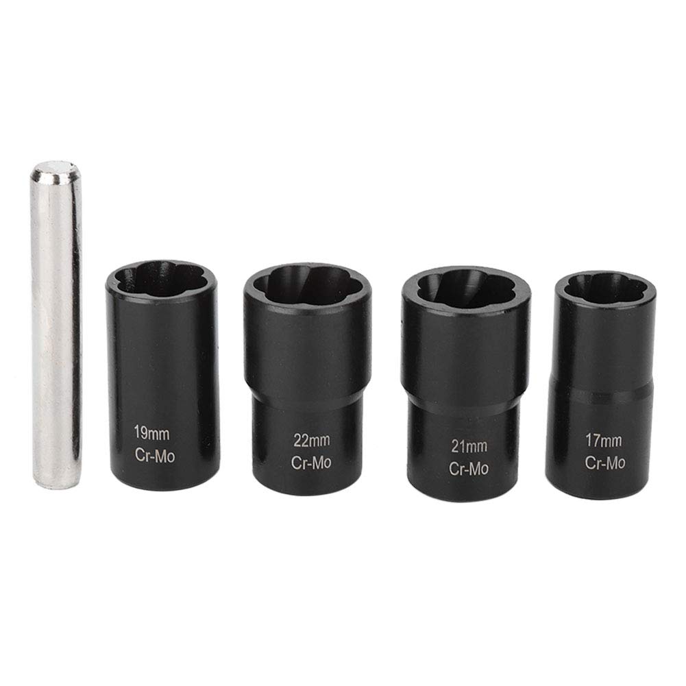 EBTOOLS Lot de 5 clés à douille pivotantes de 21 mm pour extracteur d'écrous de sécurité