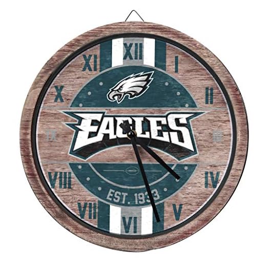 FOCO NFL Unisex-Adult NFL Wooden Barrel Wall Clock