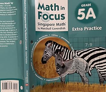 Hardcover Math in Focus, the Singapore Approach: Extra Practice Blackline Master A, Grade 5 (Math in Focus (Sta)) Book