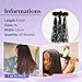 Siphis Sisterlocks Locs Extesnions Human Hair 0.2cm Thickness Micro Locs Curly Tips, Full Handmade Interlocking Permanent Soft Dreadlock Extensions (Black 1b# 0.2cm, 8 Inch 30 Strands)