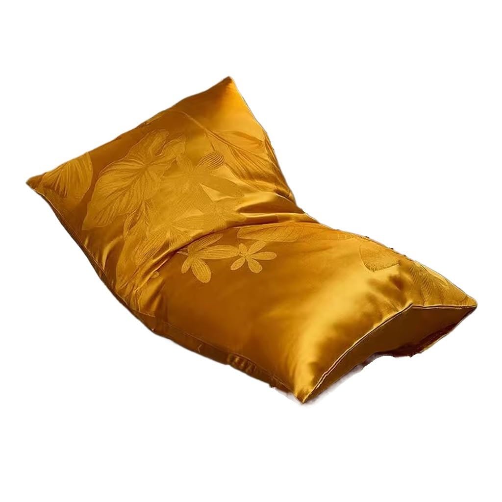 HBJWOV Silk Fabric Pillow with Detachable Soft and Breathable