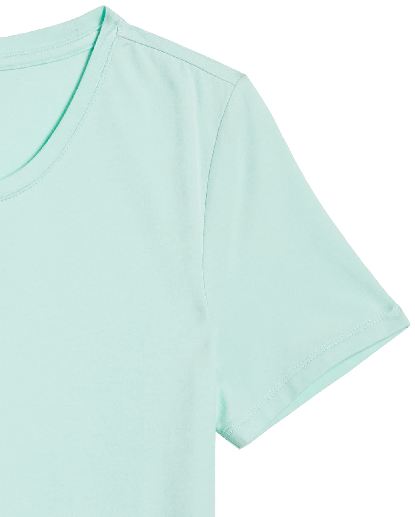 Amazon Essentials Camiseta de Manga Corta y Corte Estándar (Opciones de Cuello Redondo y Cuello en V) Mujer, Paquetes Múltiples — view 8