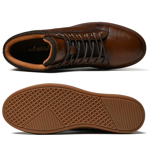 Arkbird Mens Leather Sneaker Fashion Classic Casual Chukka Ankle Boots for Men4