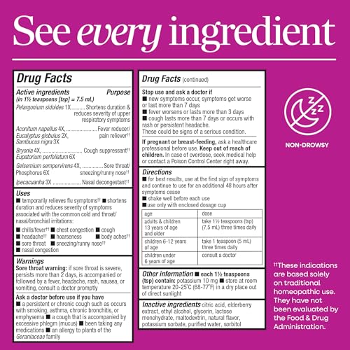 Nature's Way Umcka Cold & Flu Relief Elderberry Syrup, Berry, 4 Fl Oz - image 6