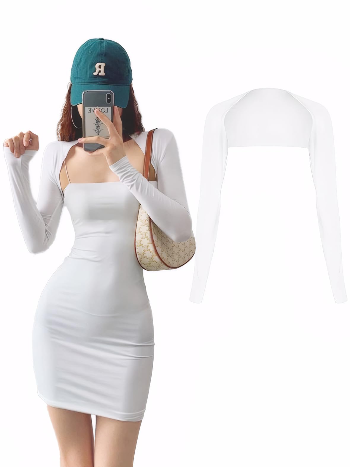 Shawl Arm Sleeves, Sun Sleeves Comfortable & Breathable Sports Shrug for Women Men Lightweight