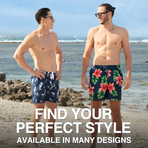 Image of Kanu Surf Men's Big Viper Extended Size Stripe Swim Trunk