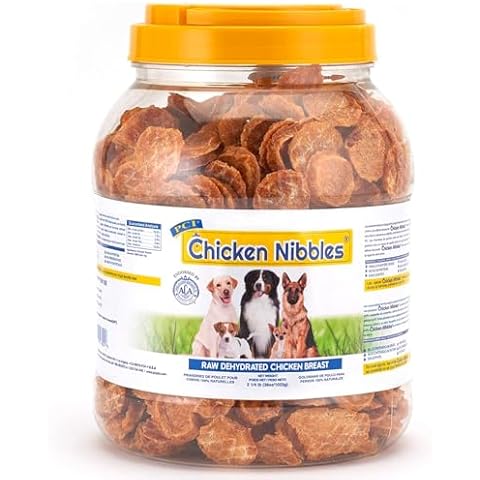 Pet Center Inc. (PCI) Chicken Nibble Dog Treats, 2.25lb. – 100% Real Raw Dehydrated Chicken Breast Bites for Small, Medium & Large Dogs Cover