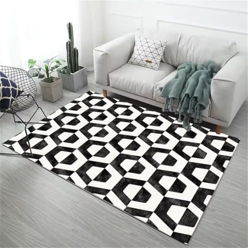 Tapis à sticker géométrique résistant à l'usure pour grands espaces - 2