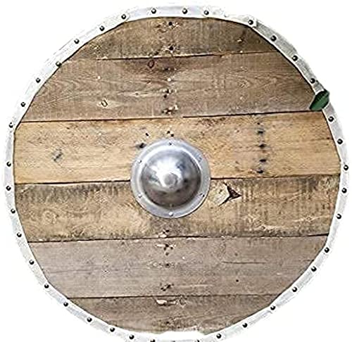 NauticalMart Viking Norse Warfare Gokstad Wooden Shield Brown