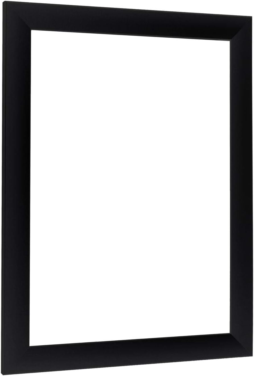 'NiRaLine' Handmade Picture Frame made to fit 66 cm x 166 cm (26 x 65.4 inch) picture, Colour: Black Matt, made of MDF wood and Acrylic glass (Plastic glass)